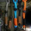 Kẹp Carabiner ngoài trời cho ba lô Khóa Võng, Dây Nylon chống mất với thao tác một tay, Dụng cụ đi bộ đường dài câu cá cắm trại