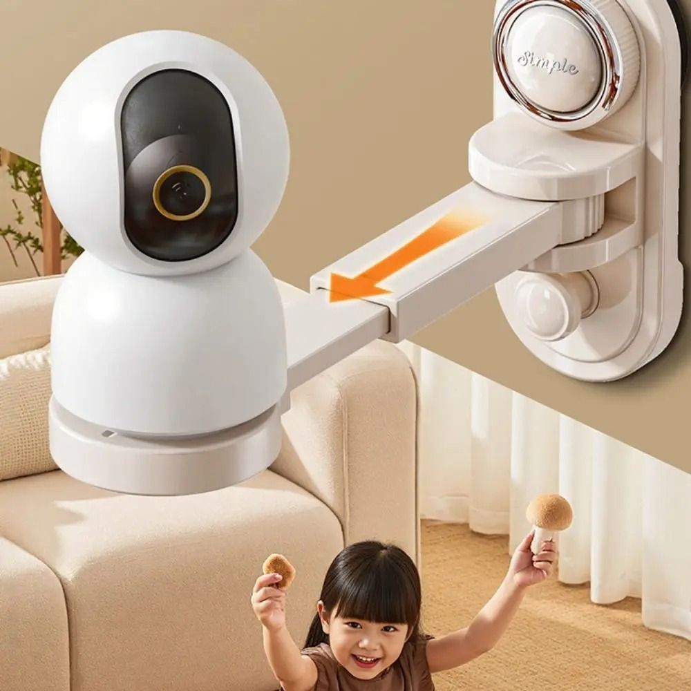 Cốc hút có thể điều chỉnh Giá đỡ máy ảnh Xoay có thể thu vào Giám sát an ninh Giá đỡ máy ảnh Giá đỡ máy ảnh Giá đỡ treo tường Dính Kệ nhỏ cho máy ảnh an ninh