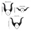 Woke Animal Cool Horn Headband Phim hoạt hình Cool Devil Cosplay Đạo cụ ảnh đáng yêu