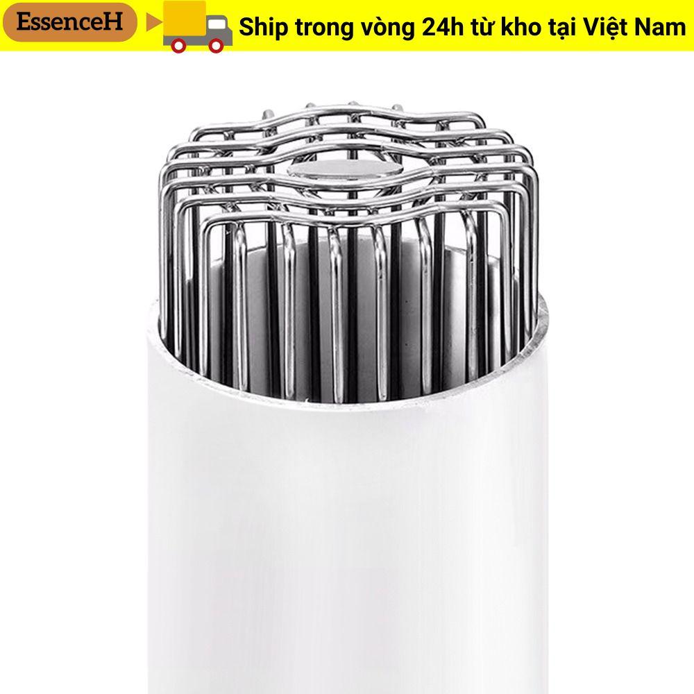ESSENCEH Thoát nước sàn mái nhà, vỏ thoát nước ban công tròn thép không gỉ, bền bỉ chống tắc, nắp ống mưa, độ dịch chuyển lớn