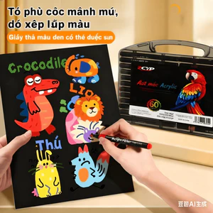 Bút Vẽ Acrylic Đầu Cọ Mềm Dễ Tẩy Rửa, Sắc Màu Đa Dạng, Quà Tặng Cho Người Yêu Nghệ Thuật