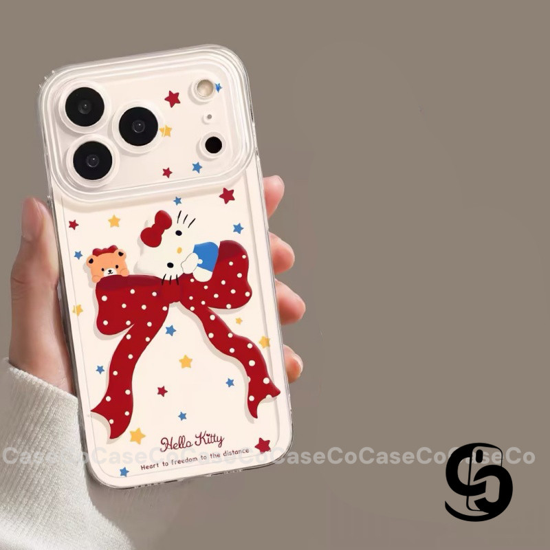 Ốp Lưng Cho Redmi 14C 12C 13C 9A 13 A3 9 A1 10C 10 Redmi Note 11 14 13 12 9 Bìa mềm hoạt hình có nơ Kitty