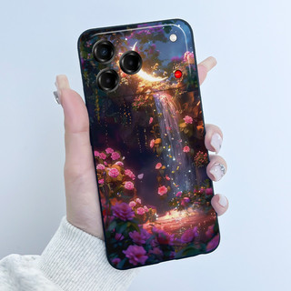 Ốp Lưng Cho ZTE Blade V80 Vita / Nubia V80 Thiết Kế Vỏ Điện Thoại Màu Đen Mềm Silicon Chống Sốc Sang Trọng Dễ Thương Tình Yêu Thỏ Vỏ