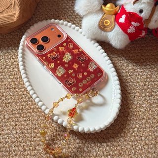 Ốp Lưng Cứng Tương Thích Với iPhone 13 14 14Pro 14ProMax 15 15Pro 15ProMax 16 16Pro 16ProMax 17 17Pro 17ProMax Túi May Mắn Họa Tiết Pony