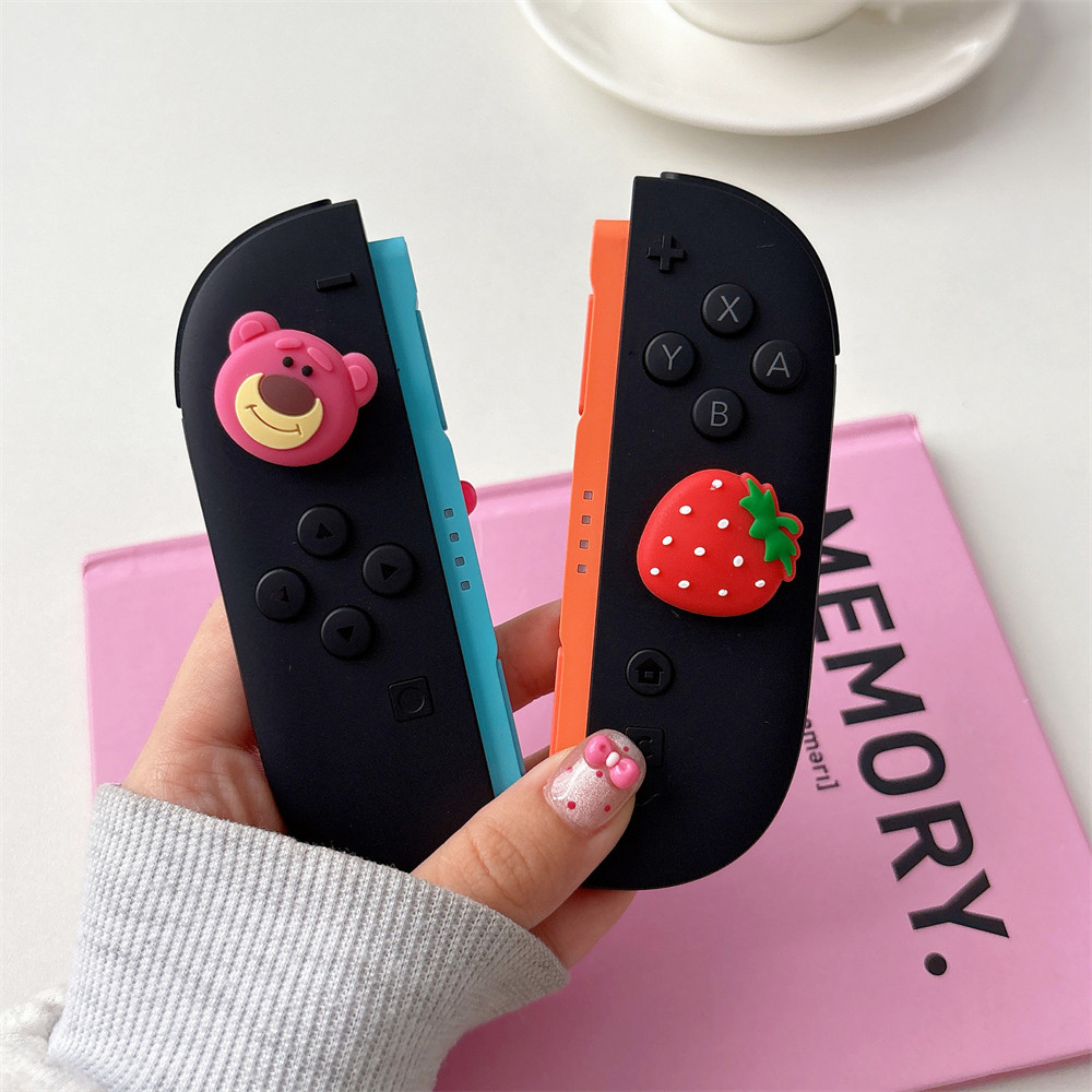 4 Cái / lốc Dễ Thương Sanrio Hello Kitty Cinnamoroll Melody PomPomPuri Stick Grip Cap Cần Điều Khiển Cho Nintendo Switch 2 (2025) Bộ Điều Khiển