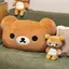 Dễ Thương Rilakkuma Sang Trọng Búp Bê Đầu Giường Eo Hỗ Trợ Tựa Lưng Lớn Có Thể Tháo Rời Có Thể Giặt Ngủ Gối Lớn Đệm Quà Tặng Sinh Nhật