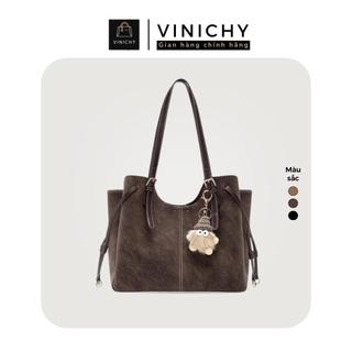 (Deal mở bán tặng quà QU3) Túi xách nữ đeo vai VINICHY, tote dung tích lớn size 30cm HA856