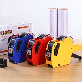 Combo máy bấm giá (tặng 2 mực + 200 tem), Máy Bắn/Bấm Giá Tiền, Có Ký Hiệu VND, Núm Xoay Nhẹ, Tem (200 tem)