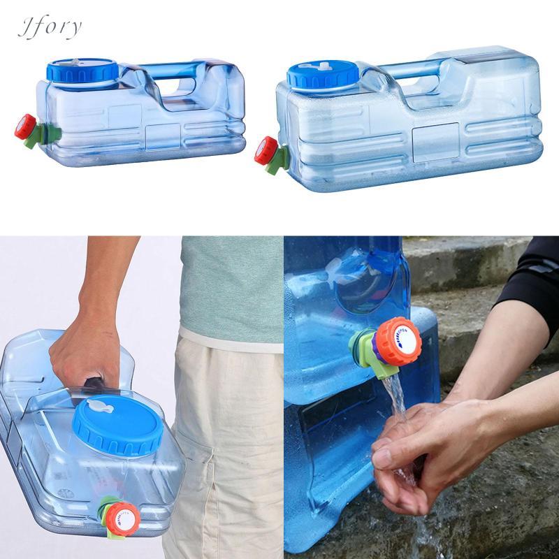 Jfory Thùng đựng nước lớn có vòi đựng chai để cắm trại ngoài trời Lái xe đi bộ đường dài Ba lô khẩn cấp