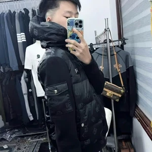 Áo Phao Dê Gà In Kín Tay Len KCloset Phao Béo Trần Bông Dày Dặn Ấm Áp NA64