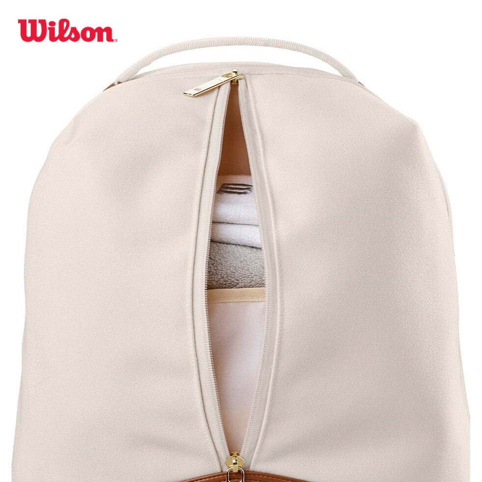 Wilson RF LAWN COLLECTION TENNIS BACKPACK CREAM Balo Đựng Vợt Tennis WR8054801001