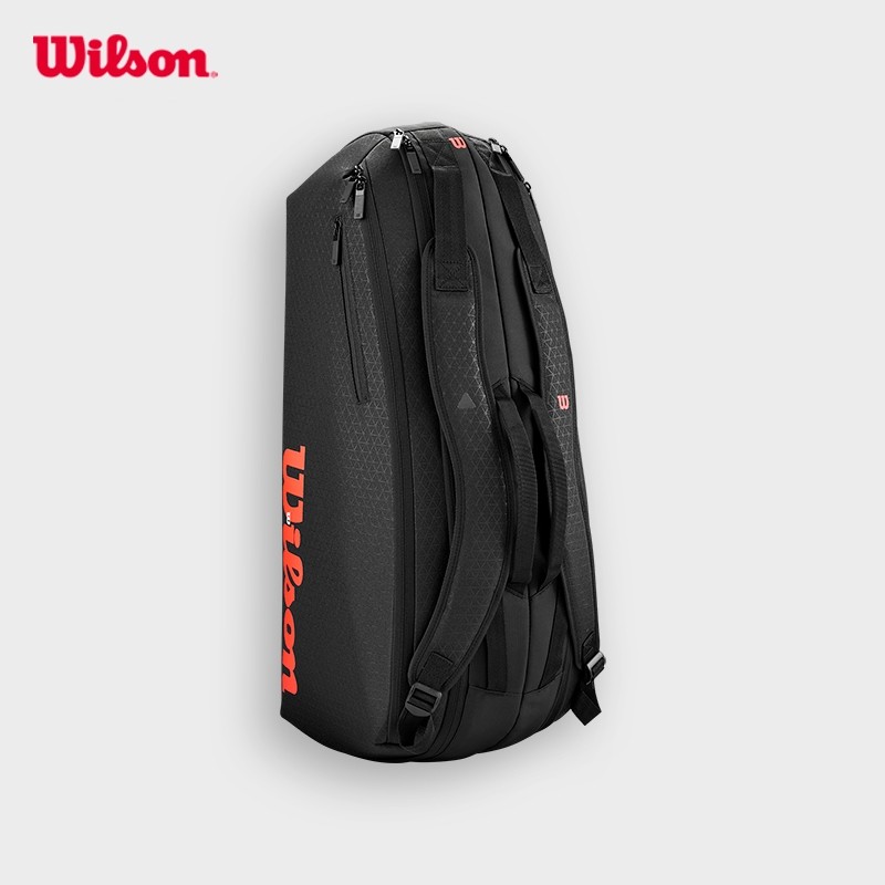Wilson Clash V3 6PK Racquet Bag Black/Infrared Túi Đựng Vợt WR8038101