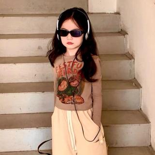 A101-[tomnaukids] Áo thun dài tay bé gái Form ÔM chất liệu cotton mềm co giãn - Size 8-35Kg