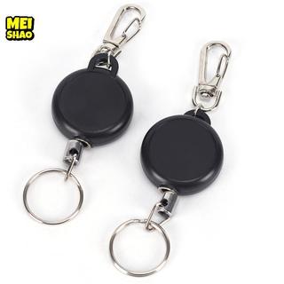 MeiShao Có Thể Thu Vào Cuộn Dây Thép Rút Dây Đai Nhẫn Huy Hiệu Vượt Qua Giá Đỡ Thẻ ID
