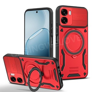 Ốp Điện Thoại Cho Oppo A6X A6 A6T A6t A6 Pro 4G 5G Ốp Lưng Từ Tính Nhẫn Giá Đỡ Vỏ Điện Thoại Cứng Ốp Lưng Bảo Vệ Chống Sốc
