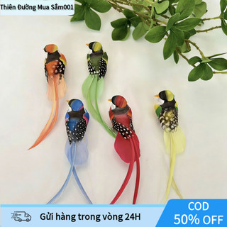 【COD】Chim nhân tạo và tổ chim giả gắn cây, trang trí sân vườn – tiểu cảnh – ban công, decor sinh động