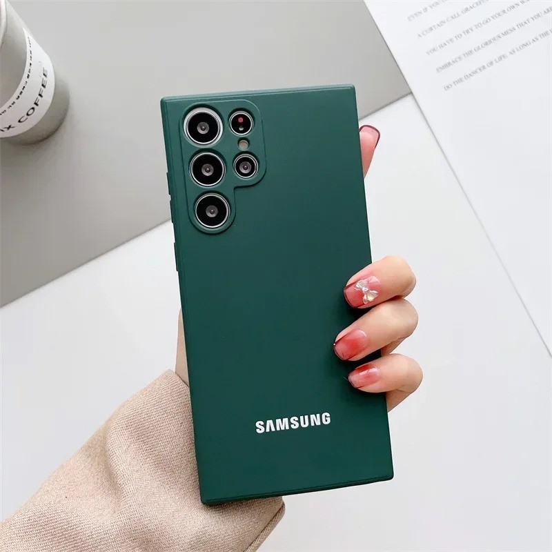 Ốp Điện Thoại Cạnh Thẳng Lỏng Cho Samsung A31 A32 A33 A34 A35 A36 A37 A56 4G 5G Ốp Lưng Chống Rơi Chất Lỏng Chống Sốc Vỏ Bảo Vệ Mặt Sau Điện Thoại
