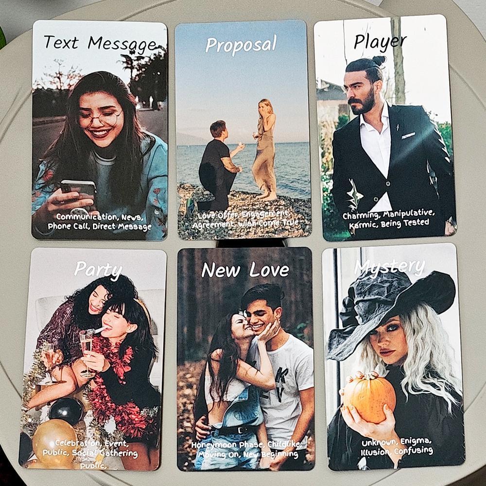 The Love Oracle Deck 10.3 * 6cm - 54 Thẻ lãng mạn hiện đại dành cho Soulmate & Twin Flame Guidance saixit2vn