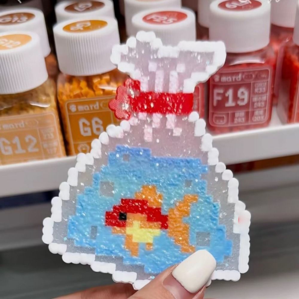 FUHUIOT 5 Chiếc Vải Nướng Bánh Lấp Lánh Cầu Vồng, Đậu Cầu Chì Tấm Ủi Chịu Nhiệt, Phụ Kiện Đồ Chơi Sáng Bóng Có Thể Tái Sử Dụng DIY Hạt Giấy Chịu Nhiệt Cầu Chì Dự Án Nghệ Thuật