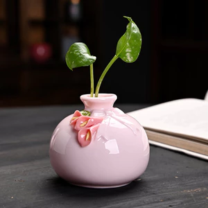 Tay Mạ Gốm Mini Bình Trang Trí Truyền Thống Handmade Thủy Canh Hoa Nhánh Hoa Sắp Xếp Hoa Trang Trí Quà Tặng Sáng Tạo ADTB