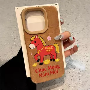 Red Horse vận chuyển cho 17 16 15pro trường hợp điện thoại 14 13 vỏ iPhone16promax