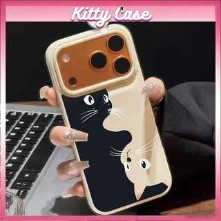 Ốp lưng cấu trúc nệm khí Cho iPhone 11/12/13/XR/14/15/16/17/7/XR Pro Max Plus Ốp lưng bao quanh thời trang Mèo