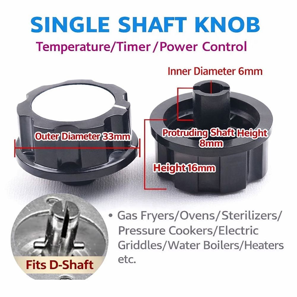 Núm một trục NKSFX, Phụ kiện nhà bếp Dễ dàng lắp đặt Núm công tắc hẹn giờ, Bộ phận thay thế bộ phận thay thế nồi chiên không khí KL50-G3