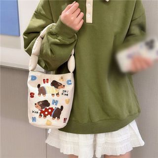 Minh Họa Xô Graffiti Túi Vải Xô Trẻ Em Dễ Thương ins Túi Xách Hoạt Hình Ngộ nghĩnh Siêu Nhẹ Túi Quà Tặng