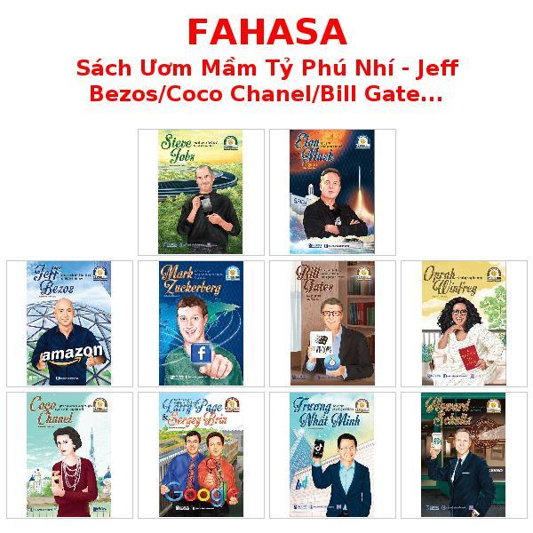 Sách Ươm Mầm Tỷ Phú Nhí - Jeff Bezos/Coco Chanel/Bill Gates/Elon Musk/Mark Zuckerberg/Steve Jobs/... (Tái Bản 2025)