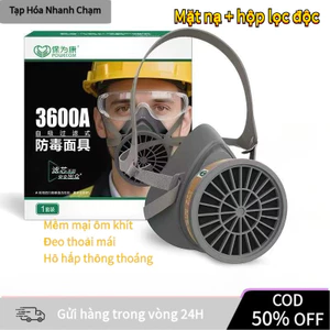 【COD】Mặt nạ phòng độc 3700 với khả năng lọc cao, đảm bảo an toàn khi tiếp xúc khói bụi và chất bay hơi độc hại.