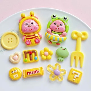 Set Charm Heo Hồng, Ong Vàng & Ếch Baby Cute – Charm Gắn Dép Pastel Dễ Thương Hot Trend- Set 12 chi tiết