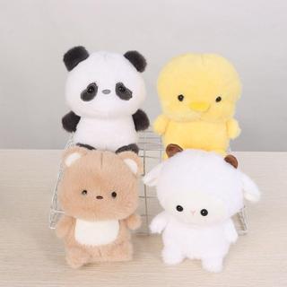 Búp bê đồng hành sang trọng JIGK, Gối động vật nhồi bông voi gấu, Kawaii Sang trọng siêu mềm 16cm Động vật sang trọng Bàn làm việc đồ chơi sang trọng