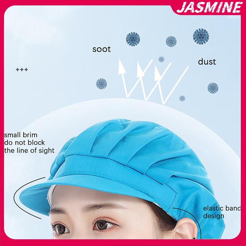 Mũ đầu bếp Jasmine chống bụi, phù hợp xưởng phục vụ và nhà máy thực phẩm