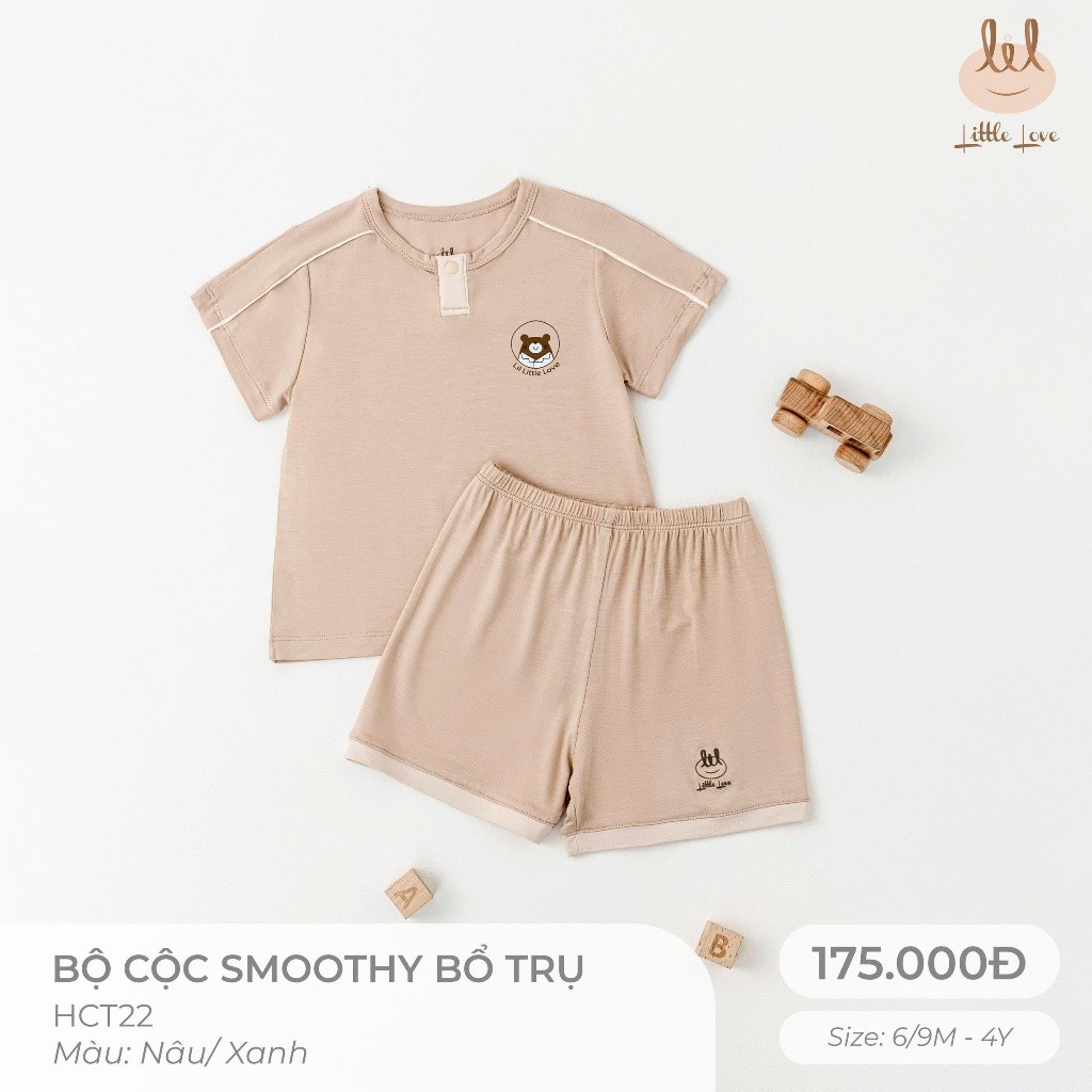 BỘ CỘC TAY VẢI SỢI TRE BỔ TRỤ [ SIÊU MỀM, MÁT, MỊN CO DÃN VÀ THẤM HÚT TỐT] SZ 6/9M - 4Y (HCT22)