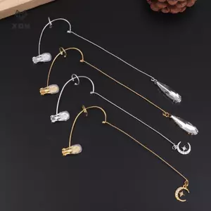 Tai Móc Bông Giọt Nước Không Xuyên Cho Nữ, Kim Loại Gợi Cảm
