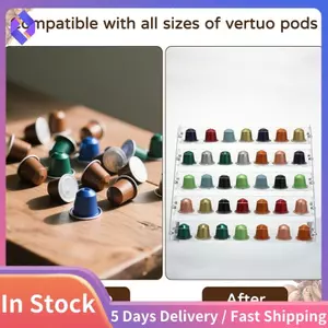 Hộp đựng viên nang cà phê 5 tầng Acrylic, giá để giữ viên nang cà phê, dụng cụ sắp xếp cho gia đình, văn phòng, quán cà phê