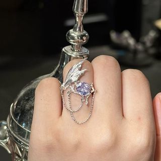 Nhẫn thiết kế nàng tiên cá thời trang nhẹ Dây chuyền sang trọng Tua rua ins Nhẫn phong cách