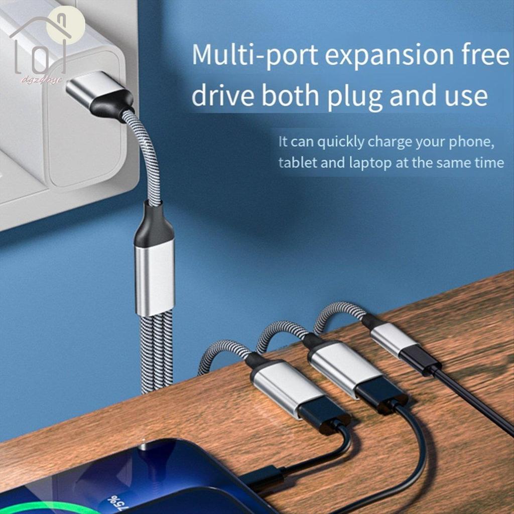 Cáp chia USB Bộ chia nguồn dữ liệu Bộ chuyển đổi chia nguồn USB C Bộ chuyển đổi điện thoại cáp OTG, cho điện thoại Máy tính bảng máy tính xách tay, Dễ sử dụng