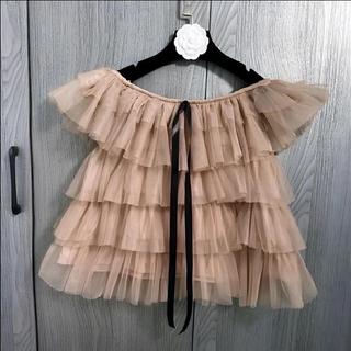 Áo Trễ Vai Thiết Kế Nhiều Tầng Trang Trí Dây Thắt Nơ Phong Cách Tiểu Thư Ld_Store Fashion