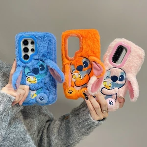 Thích hợp cho Samsung S25ULTRA Plush S24PLUS Búp bê dễ thương s23ultra Vỏ điện thoại ấm áp hoạt hình