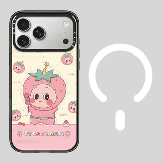 Ốp điện thoại Acrylic hình ngôi sao dâu tây cho iPhone 17 Pro Max 17 Air 16 Plus 15 14 13 12 Vỏ bảo vệ chống sốc