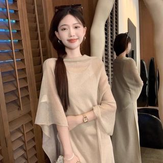 [Pre-Order]-Bộ trang phục mới 2026 mang phong cách thư thái và thoải mái, gồm áo choàng chống nắng dáng DÀI