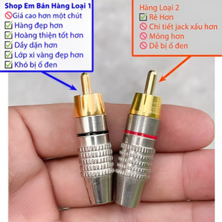 【COD】Jack hoa sen RCA vặn ốc, thiết kế chắc chắn, dễ tháo lắp, kết nối an toàn cho dây dẫn âm thanh và hình ảnh.