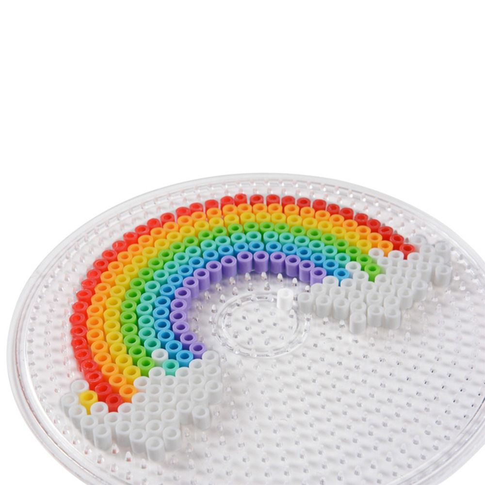 SLICELLIFE 2.6mm Bảng Đậu, DIY Làm Xếp Hình Thủ Công Thủ Công Trang Trí Hạt Perler Mẫu, Chịu Nhiệt Chất Lượng Cao Hạt Hama Công Cụ DIY Pegboard Đồ Chơi Trẻ Em