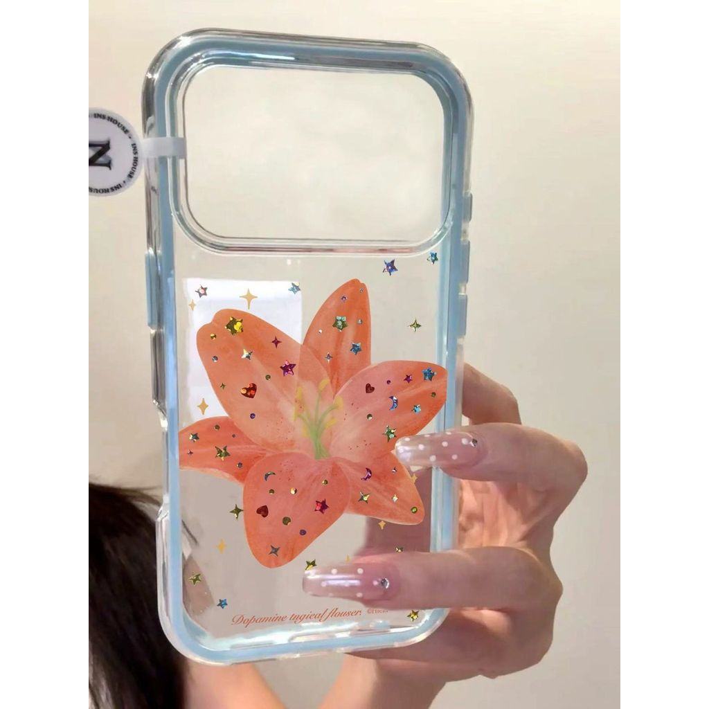 Hanfeng đầy màu sắc sao hoa cho iPhone 171615 trường hợp 141311promax đơn giản 16 cá tính 16plus mới 16p