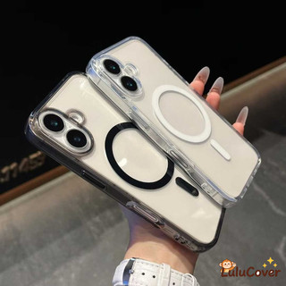 Ốp Từ Tính Siêu Trong Suốt Tương Thích Cho OPPO A6 Pro A5 A5i Pro A5X A5S A3S A3 Pro A3X A15 A15S A12E A9 A5 2020 ACE 2 5G 4G Ốp điện thoại Mềm Chống Sốc Trong Suốt Đơn Giản