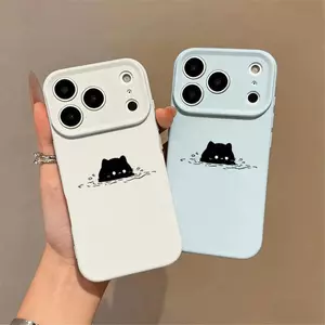 Màu đen trong nước cho 16 trường hợp iPhone 17Air Fine Hole Silicone Case 14 13 11Pro