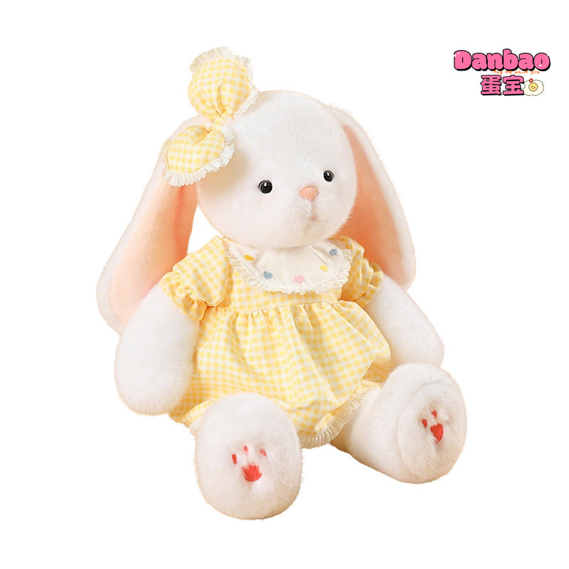 [DANBAO] Thỏ Bé Gái Mặc Đầm Sang Trọng Đồ Chơi Búp Bê Thỏ Dễ Thương Chạy Bộ Chất Liệu Thỏ Quà Tặng Mềm Cho Bé Gái Quà Tặng Sinh Nhật DANBAO Đồ Chơi