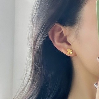 Bông tai hoa vàng phong cách Hồng Kông cổ điển, thiết kế Niche độc đáo, cao cấp và nhẹ nhàng 1.13