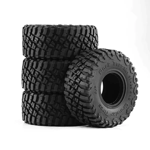 4 57mm 1.0 "Bánh Xe Cao Su Mềm Lốp Bùn Lốp Cho 1 / 18 1 / 24 RC Xe Bánh Xích Trục SCX24 Bronco AX24 TRX4M FMS FCX24 Enduro24